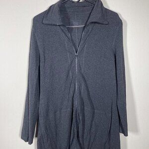 Eileen Fisher Women's LS Black Full Zip Black Jacket High Neck Medium